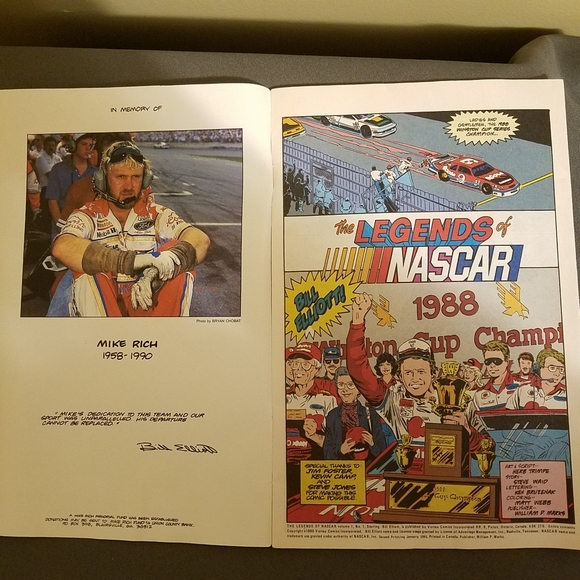 VTG comic book the Legends of NASCAR starring Bill Elliott 1991 - Picture 3 of 10